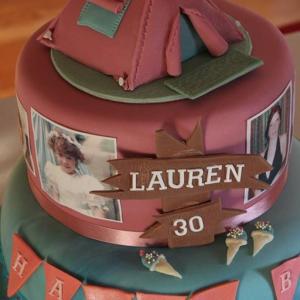 Outdoor camping cake