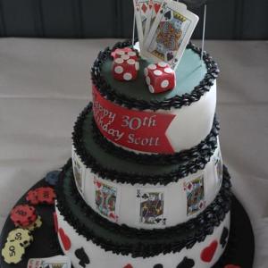 Poker cake