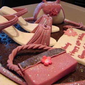 Shoes and handbags cake