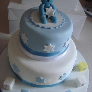 Blue bunny cake