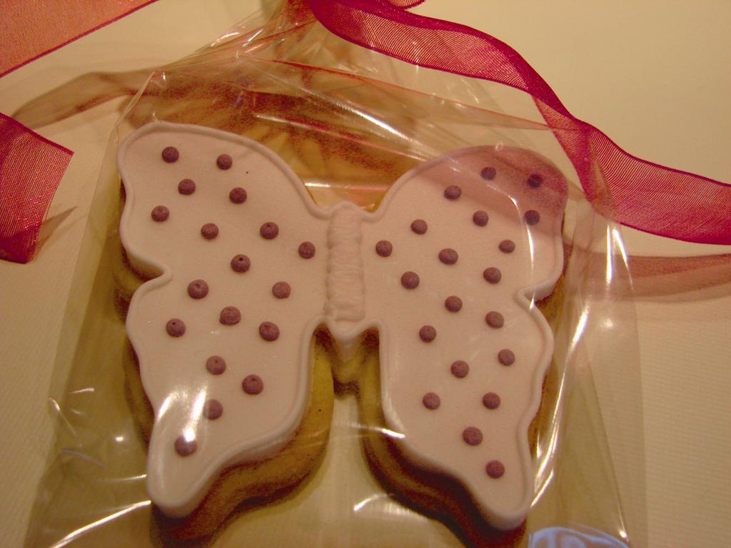Butterfly cookie favour