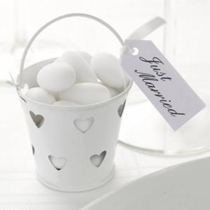 Sugar almond bucket favour