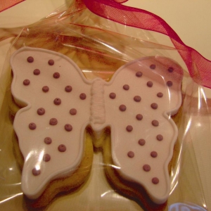 Butterfly cookie favour