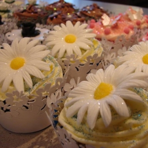 Daisy cupcakes
